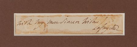 Lot #262 Marquis de Lafayette Signature - Image 2