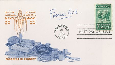 Lot #222 DNA: Watson and Crick First Day Cover - Image 2