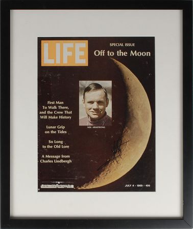 Lot #346 Neil Armstrong Magazine Cover - Image 1