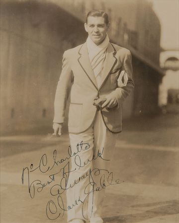 Lot #751 Clark Gable Signed Photograph - Image 1