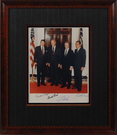 Lot #63 Four Presidents Signed Photograph - Image 2