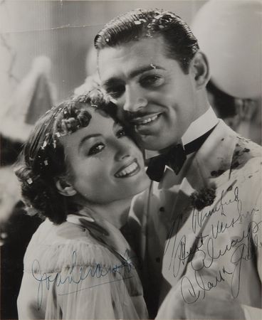 Lot #750 Clark Gable and Joan Crawford Signed Photograph - Image 1