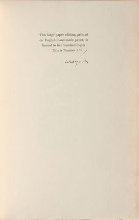 Lot #433 William Butler Yeats Book - Image 1