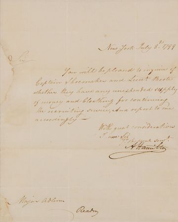 Lot #173 Alexander Hamilton: The Army?s major general of the Quasi-War - Image 2
