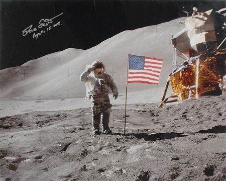 Lot #343 Apollo 15 Signed Photograph - Image 1