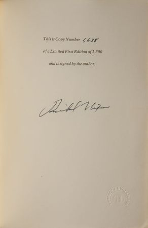Lot #87 Richard Nixon Book - Image 1
