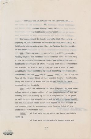 Lot #629 Lou Costello - Image 1