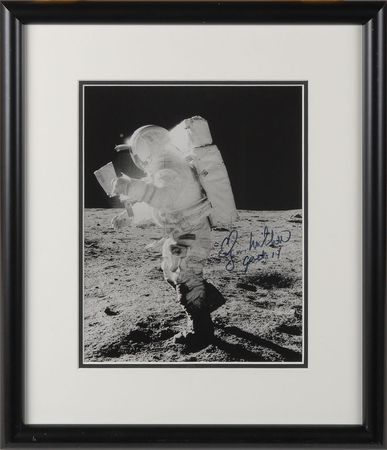 Lot #376 Edgar Mitchell Signed Photograph - Image 2