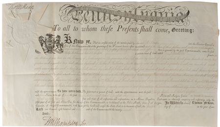 Lot #141 Delaware: Thomas McKean Signed Document - Image 1