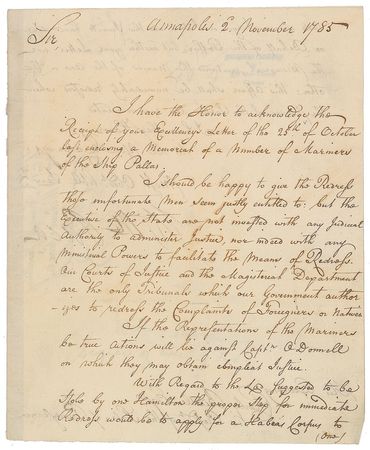 Lot #146 Maryland: William Paca: Maryland’s separation of powers in 1785 - Image 1