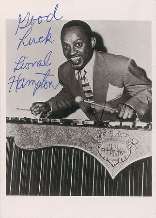 Lot #551 Lionel Hampton and Herbie Hancock Signed Photographs - Image 2
