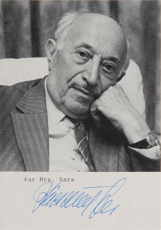 Lot #258 Elie Wiesel and Simon Wiesenthal Postcard and Signed Photograph - Image 2