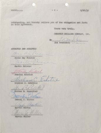 Lot #772 Stanley Kubrick Signed Document - Image 2