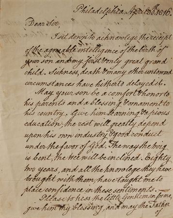 Lot #140 Delaware: Thomas McKean Handwritten Letter Signed - Image 1