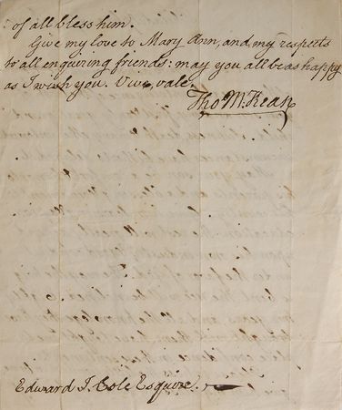Lot #140 Delaware: Thomas McKean Handwritten Letter Signed - Image 2
