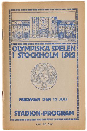 Lot #9024 Stockholm 1912 Summer Olympics Program - Image 1