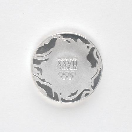 Lot #9157 Sydney 2000 Summer Olympics Silvered Participation Medal - Image 2
