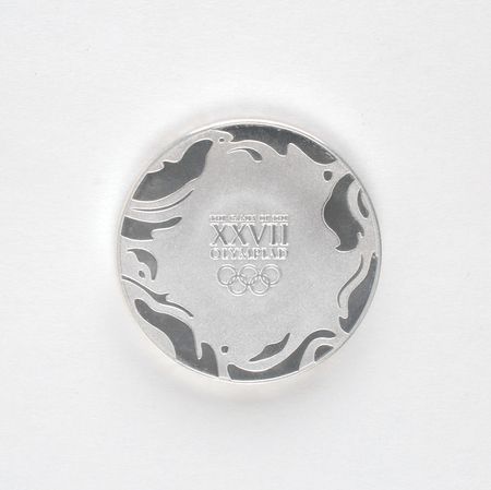 Lot #9157 Sydney 2000 Summer Olympics Silvered Participation Medal - Image 4