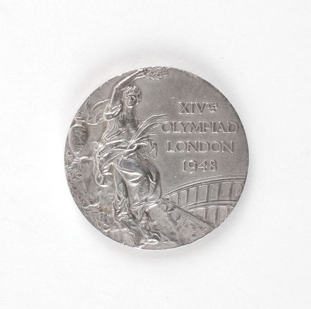 Lot #9078 London 1948 Summer Olympics Silver Winner?s Medal - Image 1
