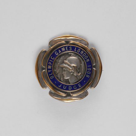 Lot #9022 London 1908 Summer Olympics Judge Badge - Image 1
