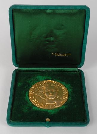 Lot #9082 Cortina 1956 Winter Olympics Gold Winner?s Medal - Image 3