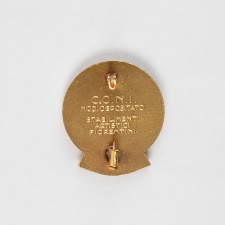 Lot #9090 Cortina 1956 Winter Olympics Athlete’s Badge - Image 2