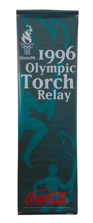 Lot #9154 Atlanta 1996 Summer Olympics Set of (3) Banners - Image 1