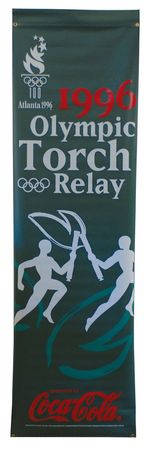 Lot #9154 Atlanta 1996 Summer Olympics Set of (3) Banners - Image 3