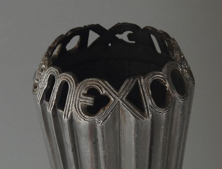 Lot #9107 Mexico City 1968 Summer Olympics ? White Medal? Torch - Image 2