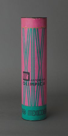 Lot #9107 Mexico City 1968 Summer Olympics ? White Medal? Torch - Image 3