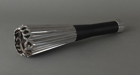 Lot #9110 Mexico City 1968 Summer Olympics ?Cast Black Leather? Torch - Image 1