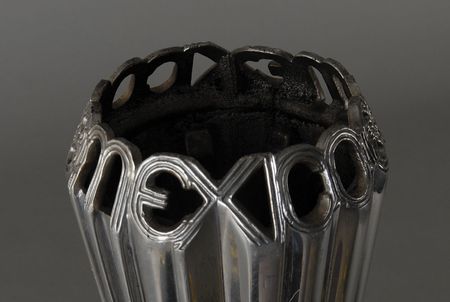 Lot #9110 Mexico City 1968 Summer Olympics ?Cast Black Leather? Torch - Image 3