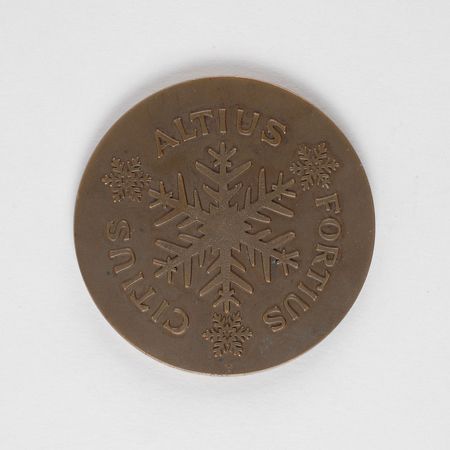 Lot #9079 Oslo 1952 Winter Olympics Copper Participation Medal - Image 2