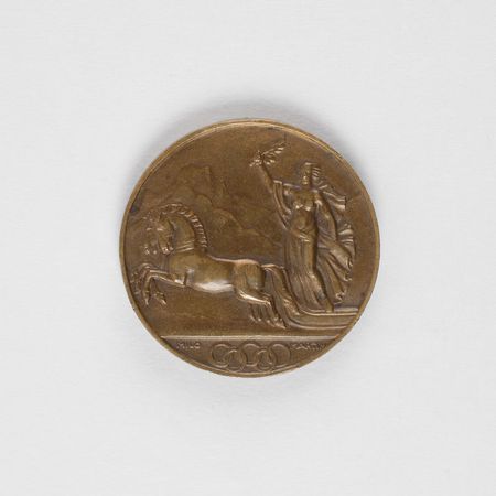 Lot #9039 St. Moritz 1928 Winter Olympics Bronze