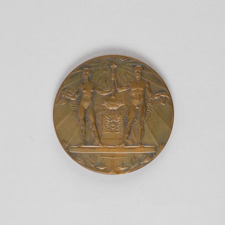 Lot #9041 Amsterdam 1928 Summer Olympics Bronze Participation Medal - Image 2