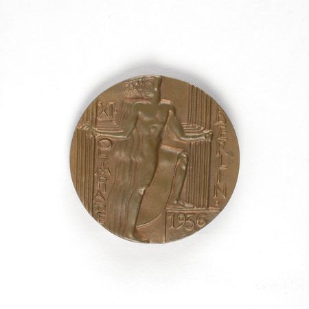 Lot #9063 Berlin 1936 Summer Olympics Bronze Participation Medal - Image 1
