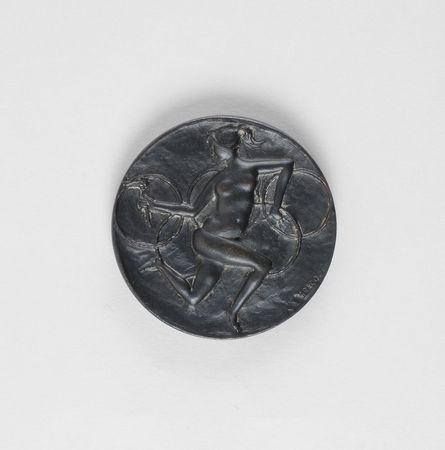 Lot #9098 Rome 1960 Summer Olympics Bronze Participation Medal Prototype - Image 2