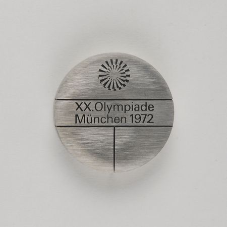 Lot #9114 Munich 1972 Summer Olympics Steel Participation Medal - Image 1
