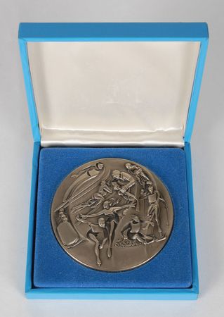 Lot #9122 Lake Placid 1980 Winter Olympics Silvered Participation Medal - Image 3