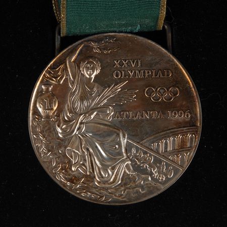 Lot #9151 Atlanta 1996 Summer Olympics Set of Gold, Silver, and Bronze Winner’s Medals - Image 6