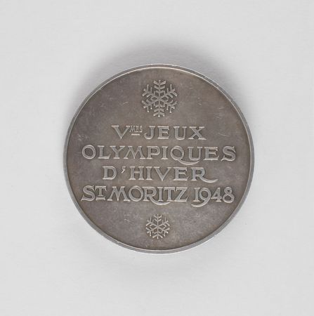 Lot #9075 St. Moritz 1948 Winter Olympics Silver Winner?s Medal - Image 2