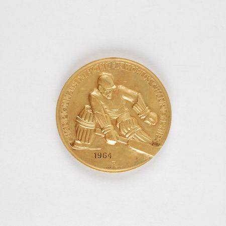 Lot #9101 Innsbruck 1964 Winter Olympics / World Championship Hockey Gold Winner?s Medal - Image 1
