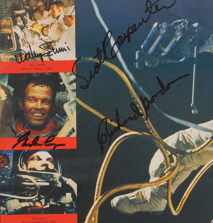 Lot #354 Astronaut Hall of Fame: One of only twenty ASF Hall of Fame tributes signed by over a dozen astronauts - Image 4