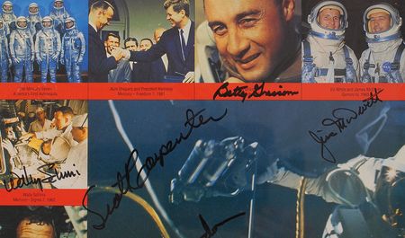 Lot #354 Astronaut Hall of Fame: One of only twenty ASF Hall of Fame tributes signed by over a dozen astronauts - Image 5