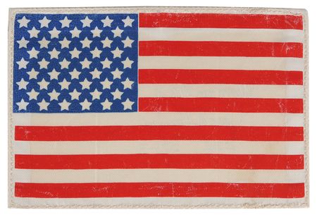Lot #332 Jack Lousma: Flown STS-3 flag patch worn on Commander Lousmaâ€™s ejection suit - Image 1