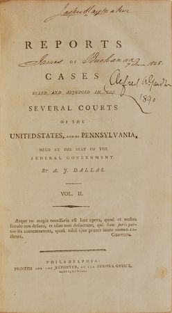 Lot #13 James Buchanan Book