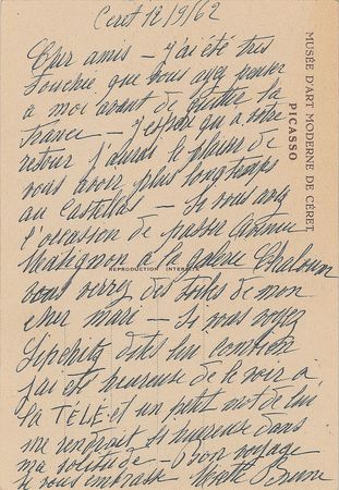 Lot #389 Pablo Picasso: Bullfighting postcards from the curatorâ€™s collection - Image 4