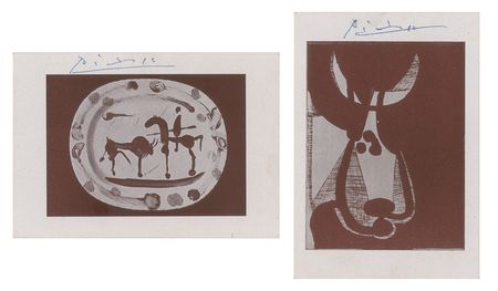 Lot #389 Pablo Picasso: Bullfighting postcards from the curatorâ€™s collection - Image 1