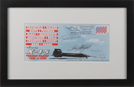 Lot #379  X-15 Pilots Signed Cover - Image 1