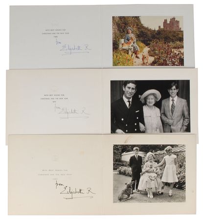 Lot #221 Elizabeth, Queen Mother Christmas Card - Image 1